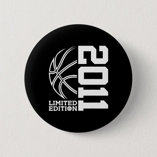 Geburtstag Basketball Limited Edition 2011 Button (Vorderseite)