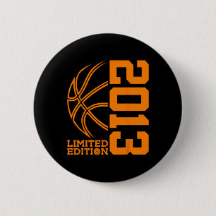 GEBURTSTAG BASKETBALL LIMITED EDITION 2013 BUTTON