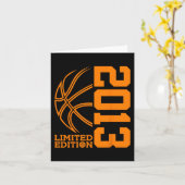 GEBURTSTAG BASKETBALL LIMITED EDITION 2013 KARTE (Gelbe Blume)