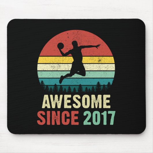 Geburtstag Basketball Phantastisch seit 2017 Mousepad (Vorne)
