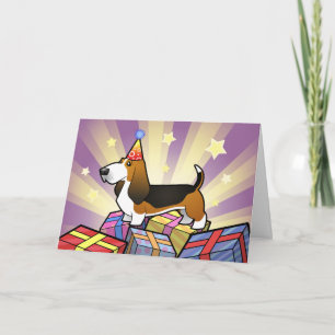 Geburtstag Basset Hound Karte
