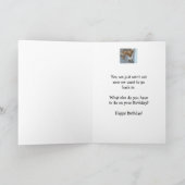 Geburtstag beiden von uns Funny Golden Retriever Karte (Innenseite)