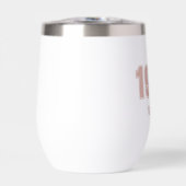 Geburtstag, benutzerdefinierte rosa, trendige Typo (Vorderseite)