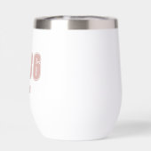 Geburtstag, benutzerdefinierte rosa, trendige Typo (Rückseite)