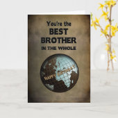 GEBURTSTAG - BESTER BRUDER IN DER WELT KARTE (Gelbe Blume)