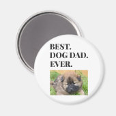 Geburtstag Bester Hund Vater je Foto Magnet (Vorderseite/Rückseite)