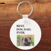 Geburtstag Bester Hund Vater je Foto Schlüsselanhänger (Rückseite)