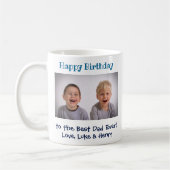Geburtstag Bester Vater je Foto Kaffeetasse (Links)
