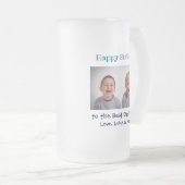 Geburtstag Bester Vater je Foto Mattglas Bierglas (VorderseiteRechts)