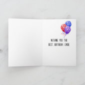 Geburtstag bestickte Daisy Design Karte (Innenseite)