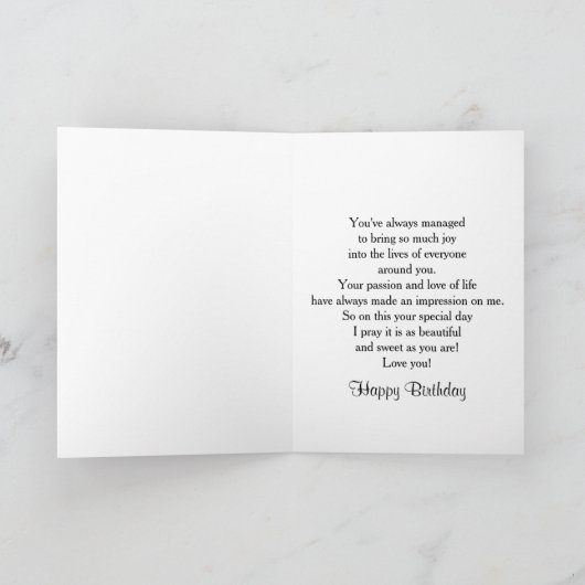 GEBURTSTAG - BETRÄGE - FUCHSIA ORCHIDEN KARTE (Innenseite)