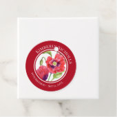 Geburtstag Bevorzugung Roter Poppies Blumenzirkel Geschenkanhänger (Beispiel)