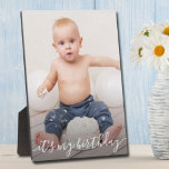 Geburtstag Bilderrahmen erleichtern Rücken Framele Fotoplatte<br><div class="desc">Tabletop-Plakette mit eingebautem Aasel bietet Ihnen Ihr Lieblings-Foto und jeden Text, der direkt auf die Platte gelegt wird, um ein atemberaubend knuspriges Bild mit einer leicht wischbaren, sauberen Oberfläche zu erhalten. Gut als Geschenk oder um Ihr Lieblings-Foto in Ihrer Zuhause anzuzeigen. TIPP: Wenn Sie die quadratische Plaque verwenden, schneiden Sie...</div>
