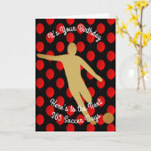 Geburtstag bis 365 Fußballtage Karte (Gelbe Blume)