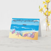 Geburtstag bis Personalisierte Großtochter Karte (Gelbe Blume)