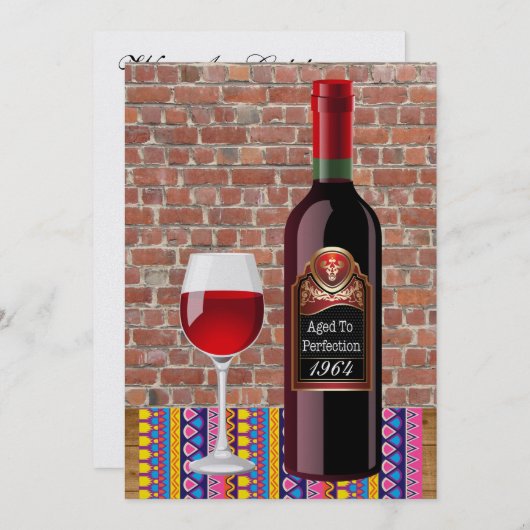 Geburtstag bis Vollendung / sonstige Einladung (Vorne/Hinten)