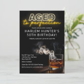 Geburtstag bis Vollkommenheit trinken Einladung (Stehend Vorderseite)