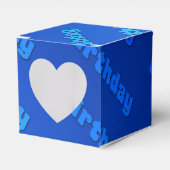 Geburtstag (blau) geschenkschachtel (Vorderseite)