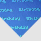 Geburtstag (blau) seidenpapier (Ausschnitt)