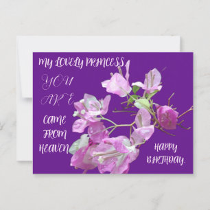 GEBURTSTAG BLUME GIFT FÜR DIE SCHWESTERFREUNDIN POSTKARTE