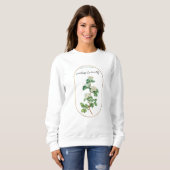 Geburtstag Blume Monat Mai Geburtstag Hawberry Sweatshirt (Vorne ganz)