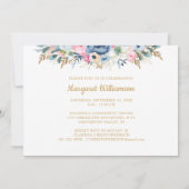 Geburtstag Blumenjahr im MAKING 2-Foto Einladung (Rückseite)