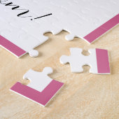 Geburtstag Blumenrosa Gelbe Rosen Lila Schmetterli Puzzle (Seite)