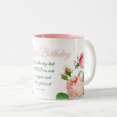 Geburtstag Blumensalm 118:24 Zweifarbige Tasse (VorderseiteRechts)