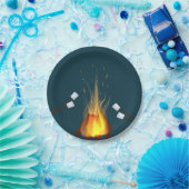 Geburtstag Bonfire-Teller Pappteller (Party)