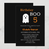 Geburtstag Boo Fall Halloween Einladung (Vorne/Hinten)