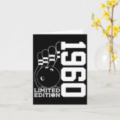 Geburtstag Bowling Limited Edition 1960 Karte (Gelbe Blume)