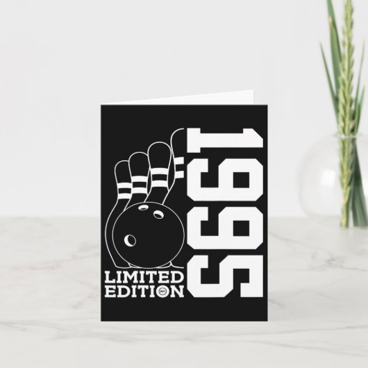 Geburtstag Bowling Limited Edition 1995 Karte (Vorderseite)