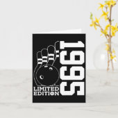 Geburtstag Bowling Limited Edition 1995 Karte (Gelbe Blume)