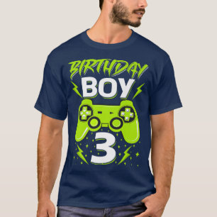 Geburtstag Boy 3 Video Game Controller Gamer 3rd B T-Shirt