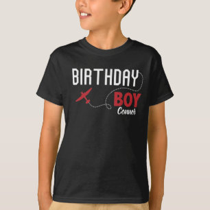 Geburtstag Boy Airplane Crew Geschwister T-Shirt