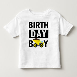 Geburtstag Boy Construction Geburtstag 1. Geburtst Kleinkind T-shirt
