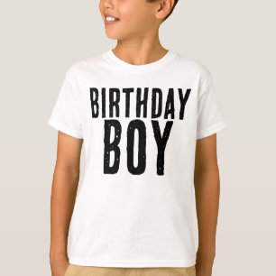 GEBURTSTAG BOY KIDS JUGENS T - SHIRT