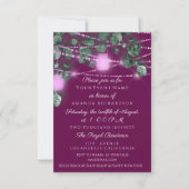 Geburtstag Brautparty Light Jar Marsala Pink Mint Einladung (Vorderseite)