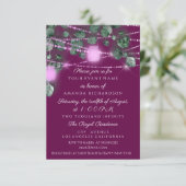 Geburtstag Brautparty Light Jar Marsala Pink Mint Einladung (Stehend Vorderseite)