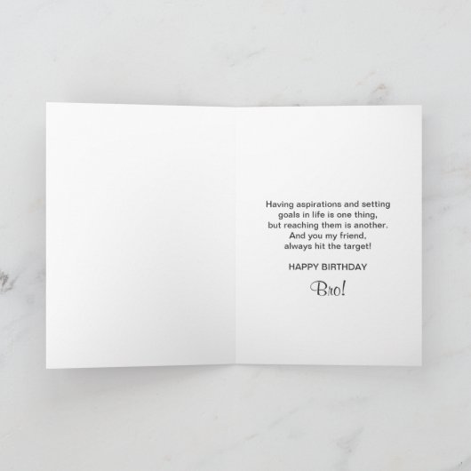 GEBURTSTAG - BRO - GEWEHR - AIM KARTE (Innenseite)