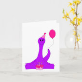 Geburtstag Brontosaurus! Karte (Gelbe Blume)