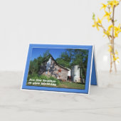 Geburtstag - Bruder-alte Virginia-Scheune Karte (Gelbe Blume)