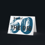 Geburtstag, Bruder, blau, schwarz, weiß. Karte<br><div class="desc">Ein weißer Hintergrund mit schwarzem und blauem Text,  an diesem 60. Geburtstag,  der einen Bruder begrüßt. Meine freundlichen Grüße.</div>