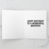 GEBURTSTAG BRUDER CAT PIZZA LIEFERKARTE KARTE (Innenseite)