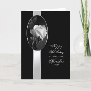 GEBURTSTAG - BRUDER - ELEGANTE ROSE KARTE
