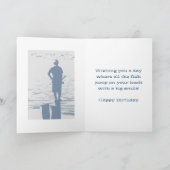 Geburtstag, Bruder, Junge angeln von Stumpf. Karte (Innenseite)