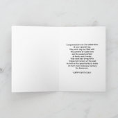 Geburtstag, Bruder, religiös, Graureiher-Bi Karte (Innenseite)