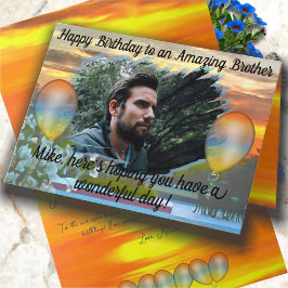 Geburtstag Bruder Sonnenuntergang 2295 Karte