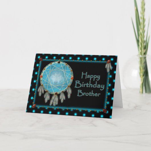 GEBURTSTAG - BRUDER - SPRÜCHER KARTE (Vorderseite)