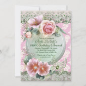 Geburtstag Brunch Mütter Tag Mittagessen Einladung (Vorderseite)